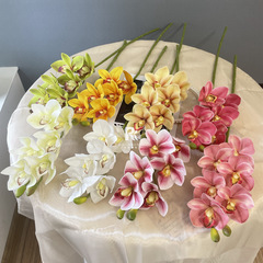 Simulated orchid flowers, high-end 3D tactile large orchid artificial flowers, stereoscopic film orchids, wedding decorations, orchid flower arrangements, simulated flowers