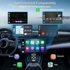 1套 颜色：图片色 材质：塑料 无线 CarPlay 适配器 适用于 iPhon