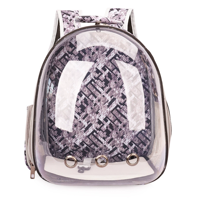 Handheld space backpack, transparent dome design, portable 0.98 kg