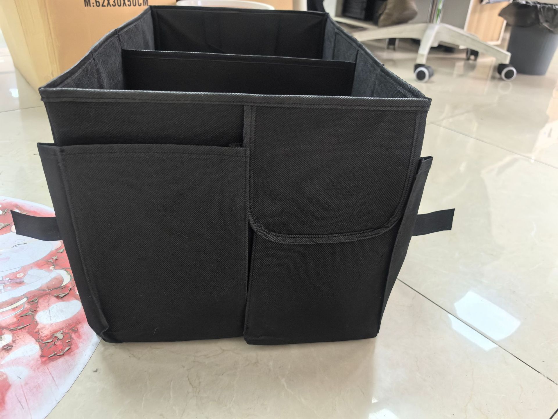 Large-Capacity Foldable Car Trunk Storage Box, Car Storage Box, Storage Container for In-Car Supplies, Trunk Storage