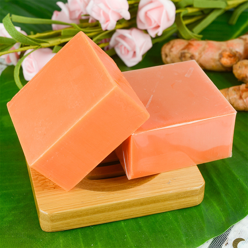 Hot selling small batch of ginger soap, essential oil soap, handmade soap processing, facial cleansing, bathing, ginger soap, English ginger soap