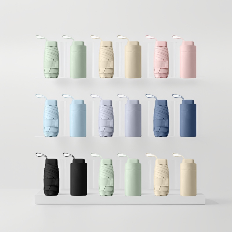 Compact and Portable Sunshade Umbrella for Both Sunny and Rainy Use, Uv Protection, 40% off Folding Ultra-Light Card-Sized Umbrella