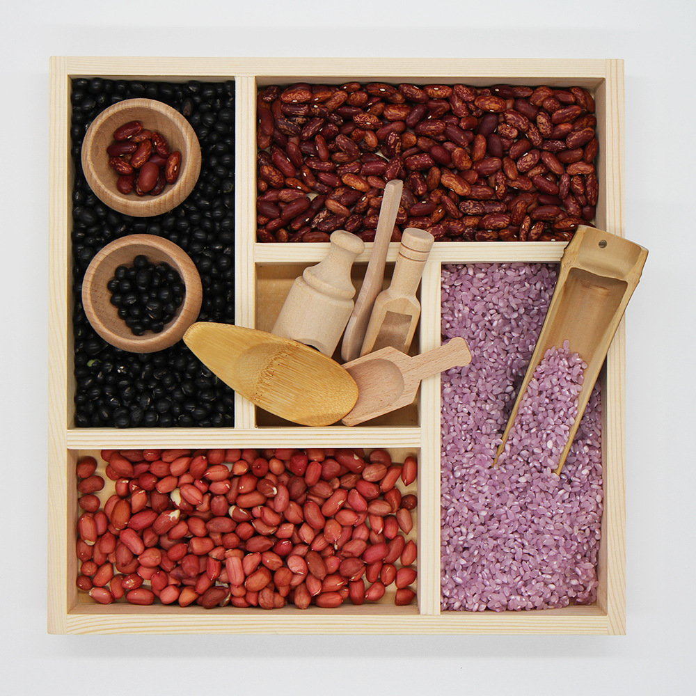 Spoon Tool Wooden Cup Hand-Eye Coordination Sensory Basin Montessori Waldorf Kindergarten Early Education Children's Educational Toys