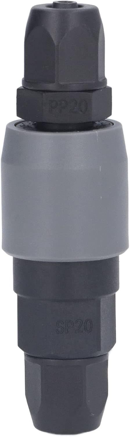C Type Pneumatic Fittings Plastic Steel Self Locking Tube Qu