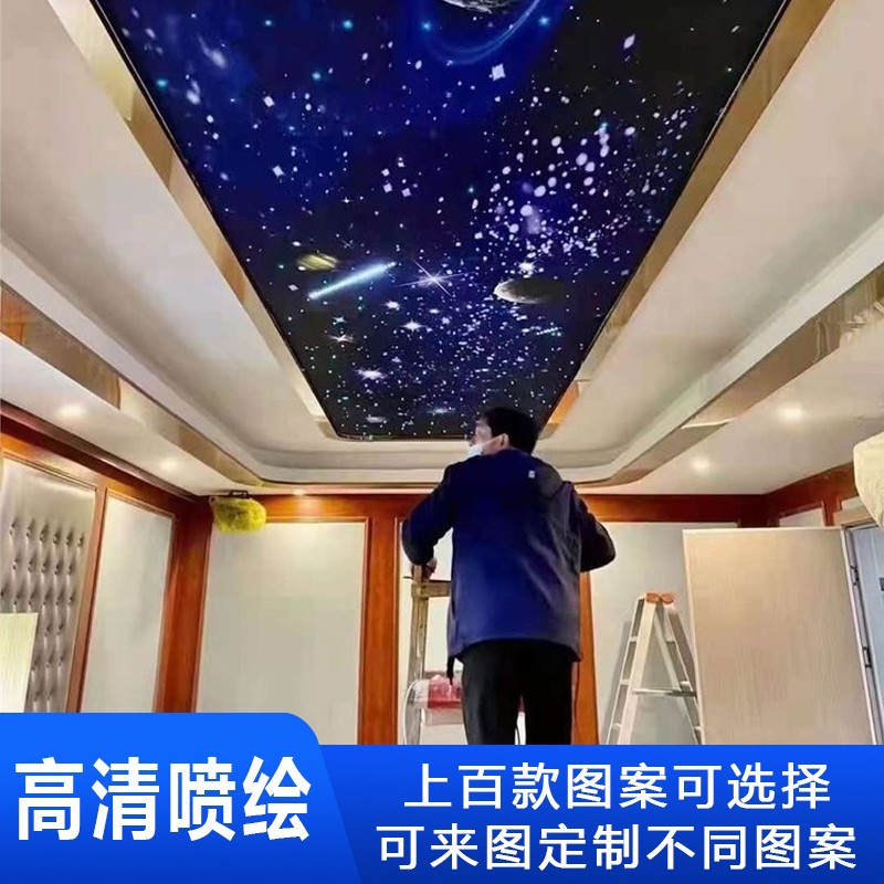 고화질 잉크젯 다채로운 별이 빛나는 하늘 지붕 사용자 정의 고객 서비스에 문의하십시오.