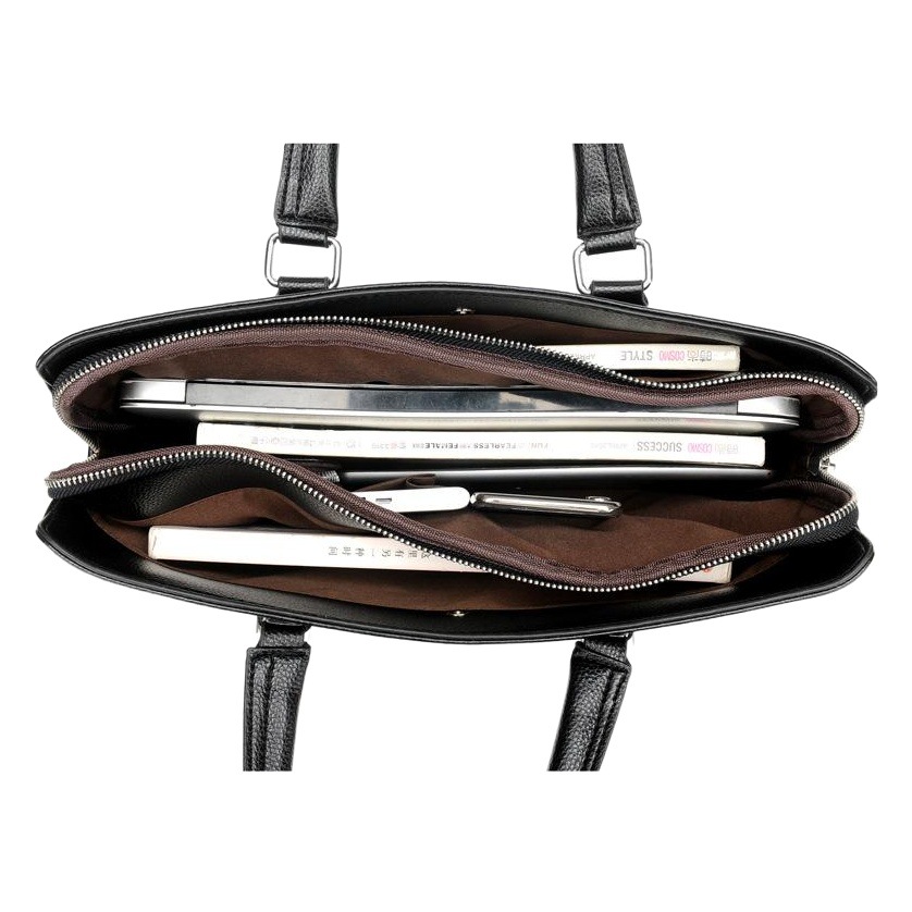 Barnoroo Men's Bag Handbag Fashionable Crossbody Bag Men's Soft Shoulder Bag Trendy Men's Business Bag Versatile