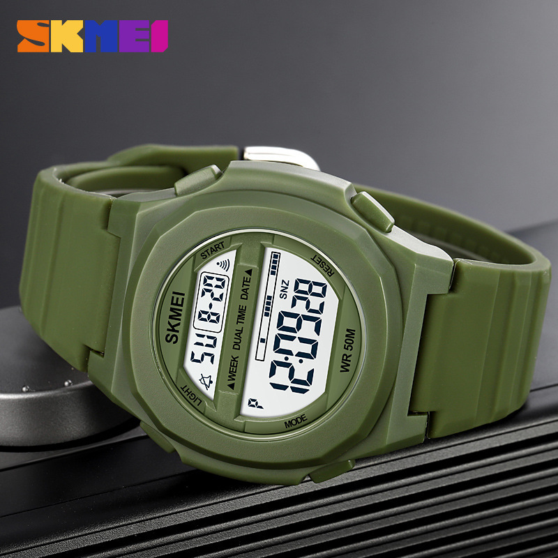 Skmei deportes al aire libre apariencia de los hombres y las mujeres multi-funcional reloj impermeable de los hombres de moda reloj electrónico 1821