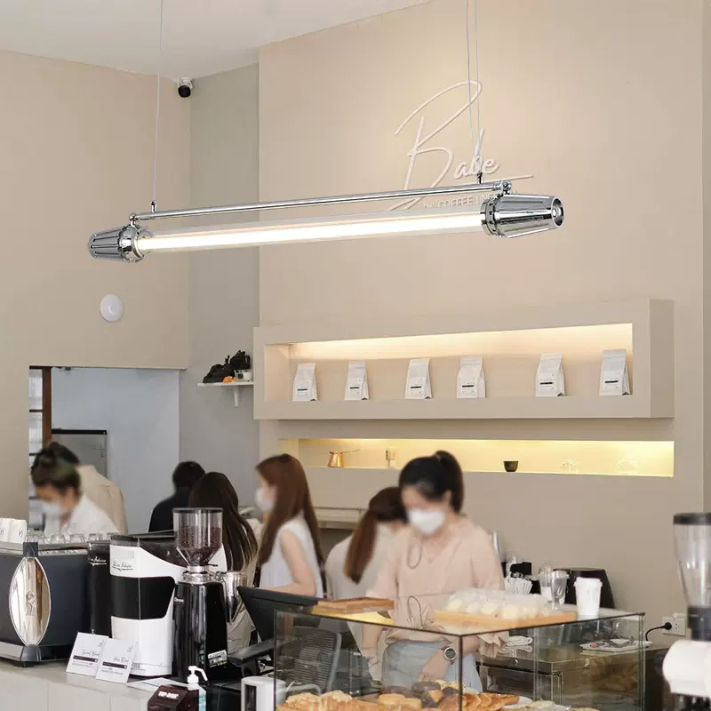 吧台吊灯loft设计师工业风复古餐厅网红咖啡厅店铺办公室长条吊灯