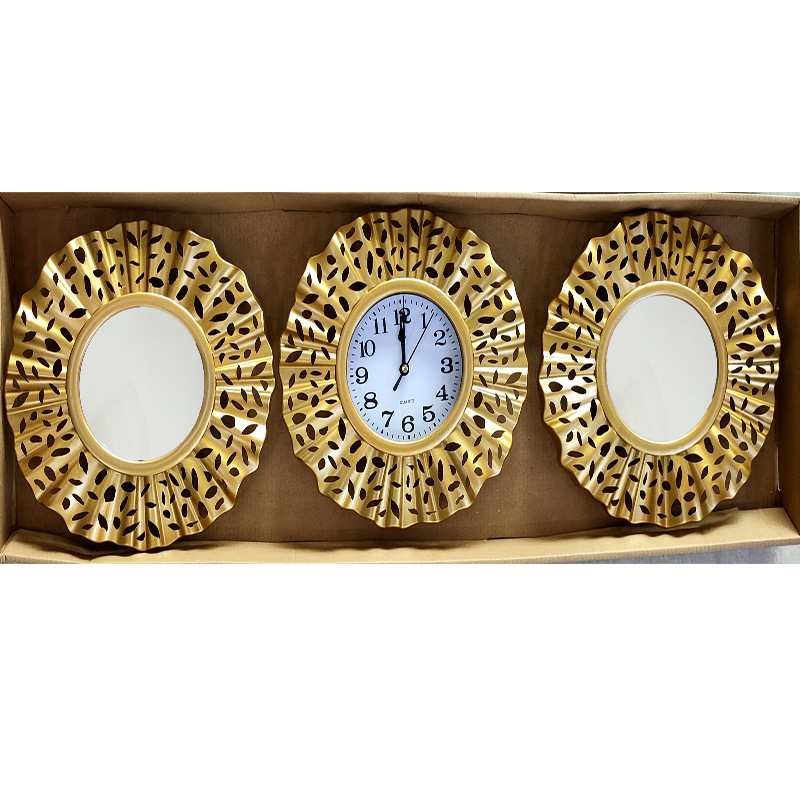 Reloj de pared europeo/americano moderno simple, reloj triple decorativo, reloj de cuarzo creativo de moda para sala/comedor