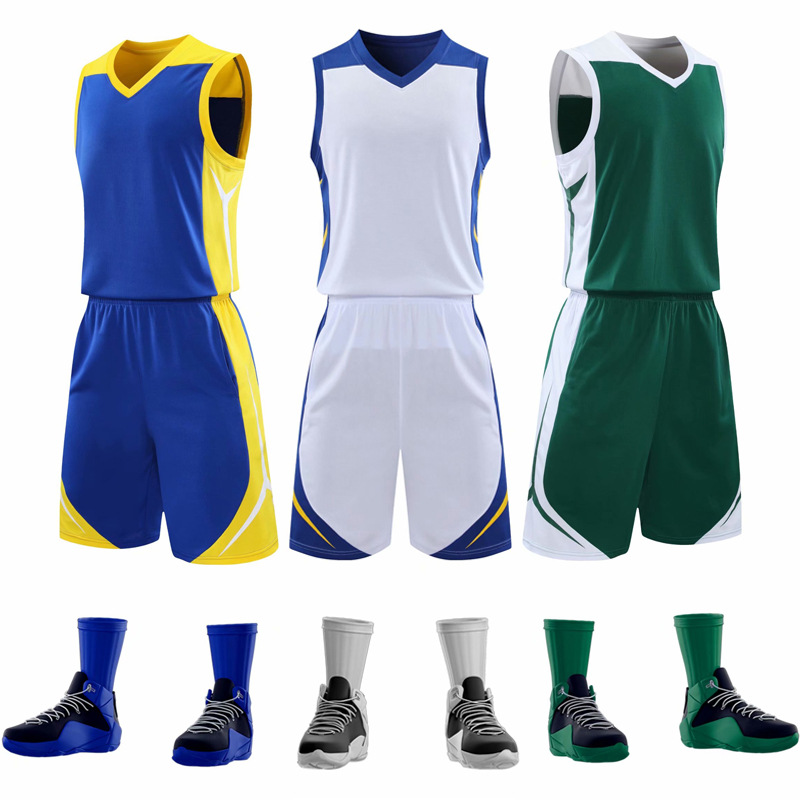 Adult Children's Fashionable Basketball Suit suit Student Basketball Training Game Breathable Sports Suit Vest Printed Summer
