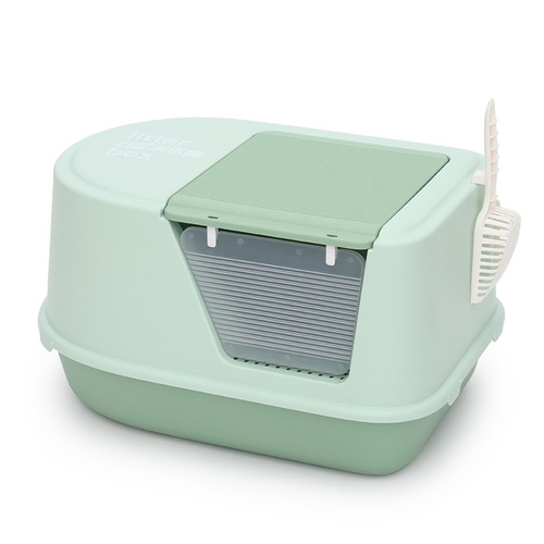 Lele cat fully enclosed cat litter box extra large anti-splash anti-odor extra large anti-sand kitten toilet cat litter box