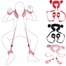 SM分腿带调教调情玩具体位成人情趣用品捆绑束缚带枕头性用品