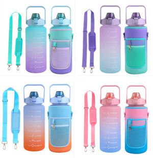 Cross-border diving material half gallon water bottle cover camouflage 64 oz Sports insulation water cup cover protective cover wholesale