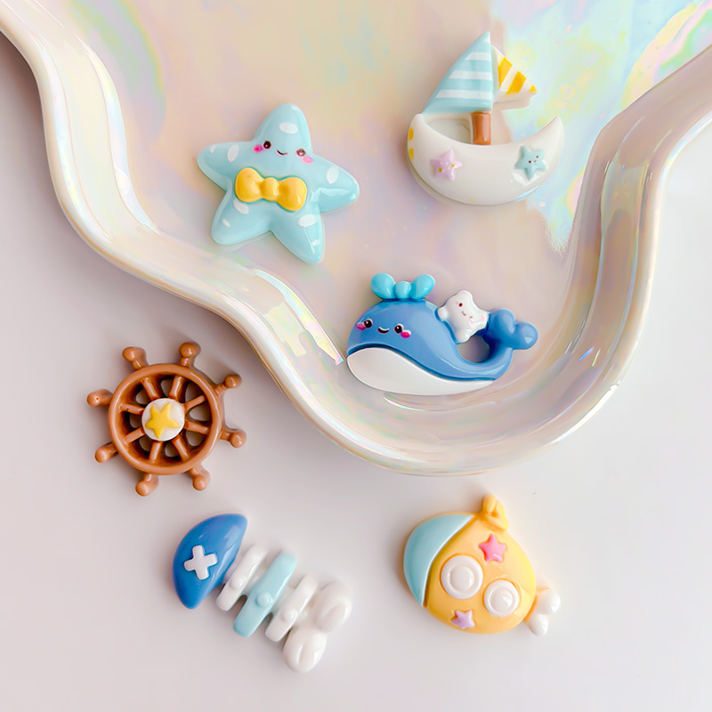Marine beach cartoon accessory with accessories handmade