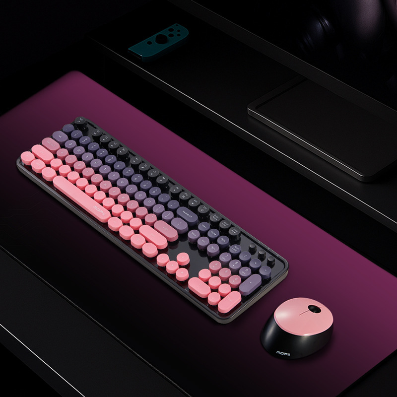スカイスクレーパー スイート ブラック パウダー ワイヤレス キーボードとマウス セット メカニカル フィール オフィス ハイエンド インフィニティ キーボード|undefined