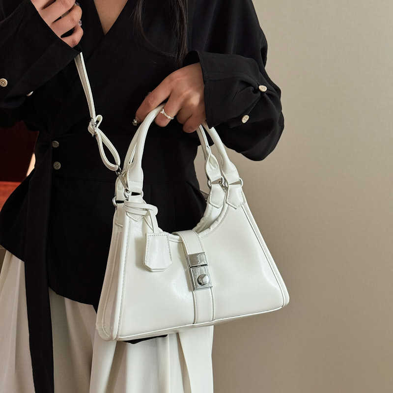 Bolso de moda transfronterizo 2025 primavera nuevo bolso femenino bolso de hombro de textura de alta gama bolso de mensajero retro Maillard