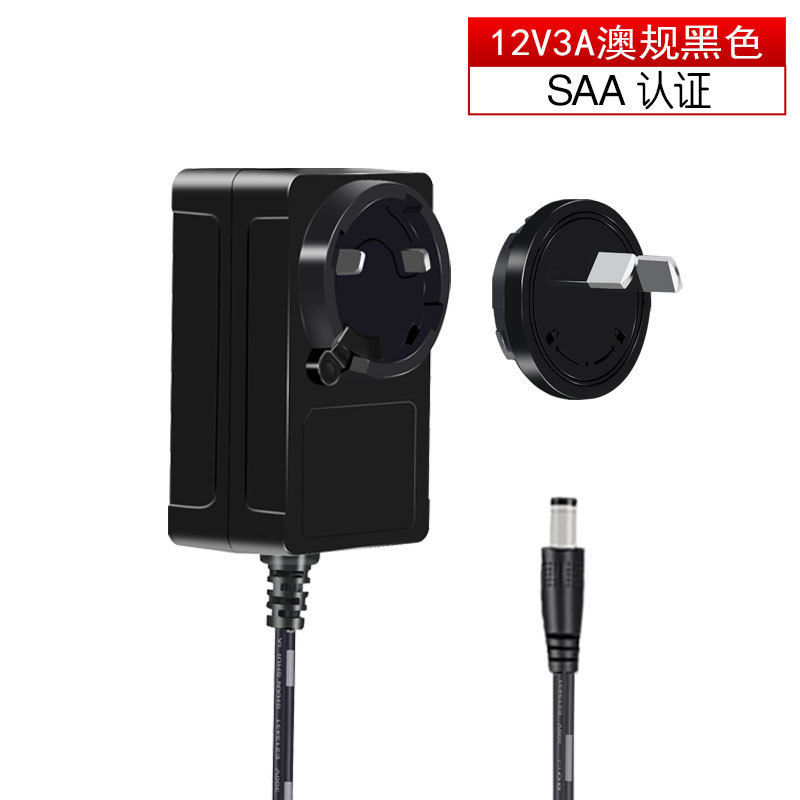 国境を越えた供給 36 ワット EU 認定交換可能なヘッド電源アダプタ 12V3A 加湿器電源アダプタ 12v|undefined