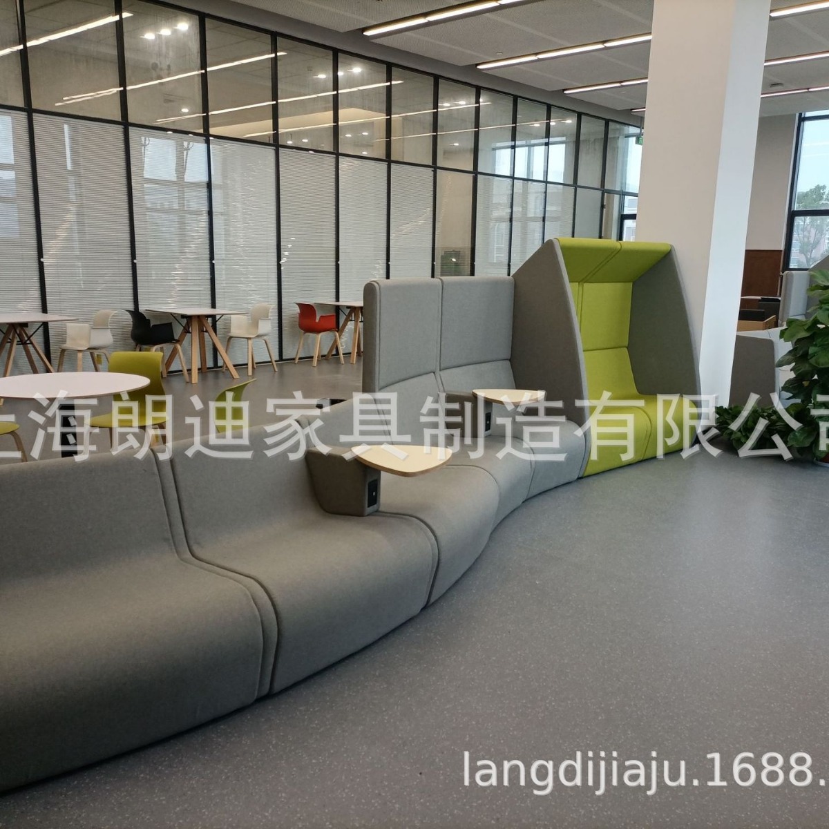 设计定制异形办公桌银行医院图书馆大厅休闲沙发椅文件柜墙柜壁柜