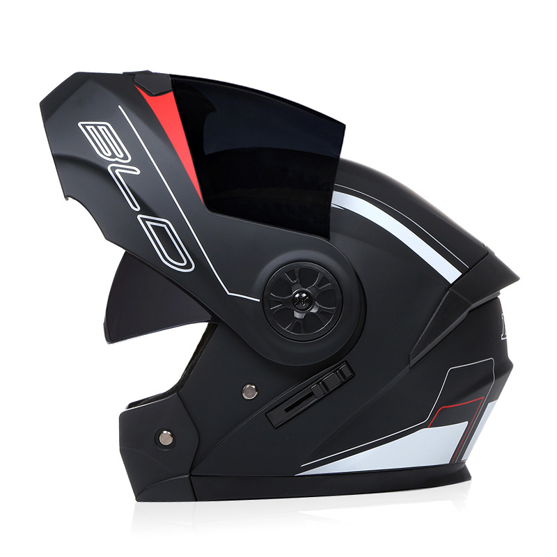 BLD transfronterizo para cascos de motocicletas eléctricas cascos completos cascos de doble lente cuatro estaciones al por mayor