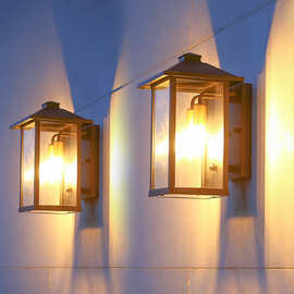 外墙壁灯花园阳台防水别墅露台走廊感应超亮户外大门口室外庭院灯