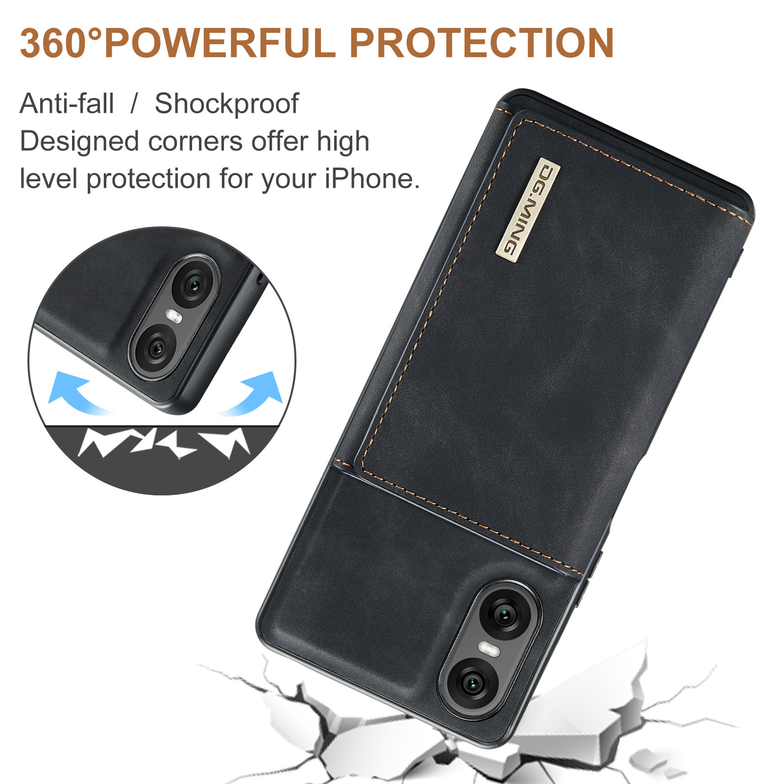 M1 for Sony Xperia 10 VI Protective Case Xperia 1VI Magnetic Split Wallet Phone Case 2024_voghion.com