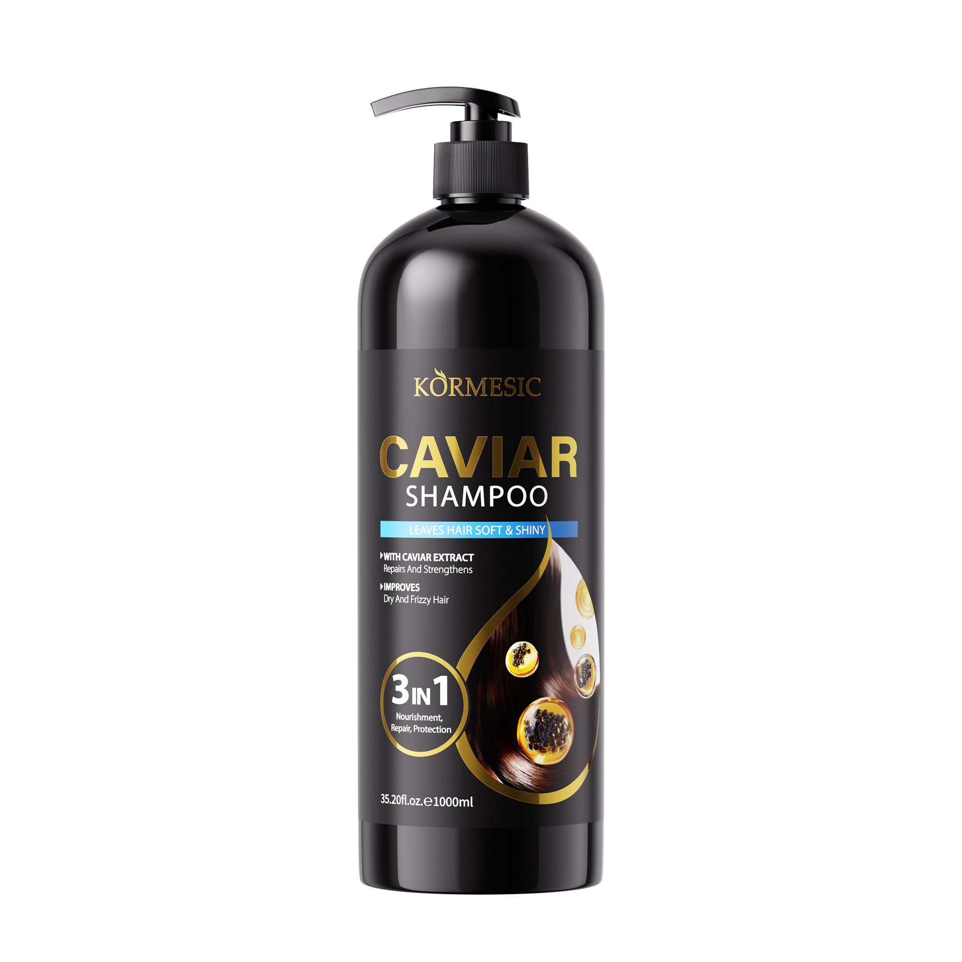 KORMESIC Inglés completo champú de caviar shampoo limpieza de cuidado fabricantes de comercio exterior transfronterizo al por mayor image 7