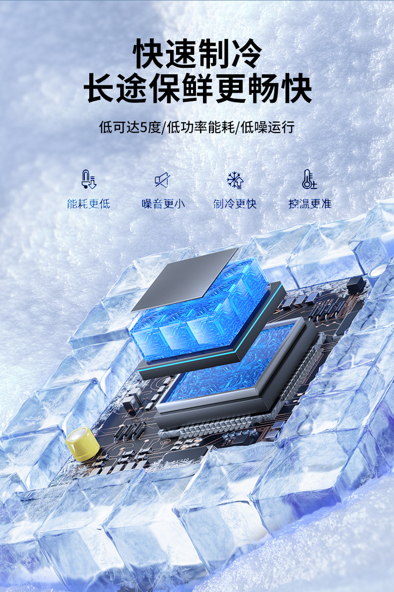 Car Refrigerator, Refrigeration Mini Refrigerator, Dual-Use for Car and Home, Small Refrigerator for Student Dormitory, Mini Car Refrigerator