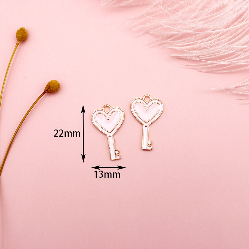 12g Weight Pendant Jewelry Making Type DIY Jewelry Accessories Classification 10 PCS/Package Quantity Alloy Material Color Block Pattern Enamel Design Cute Style 10 PCS/Package Alloy Color Block Pendant 7