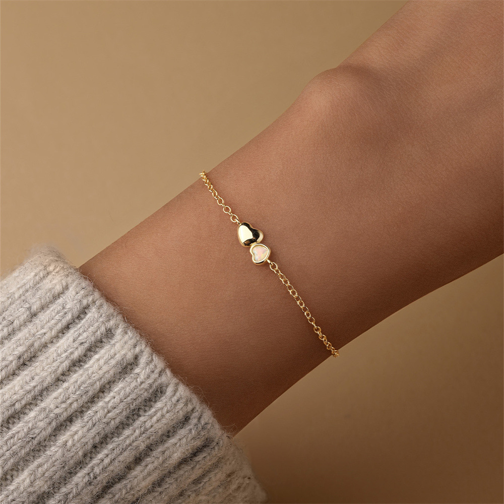 Daily Occasion Jewelry + Earrings 925 Sterling Silver Heart Shape Cable Chain Bracelets Earrings