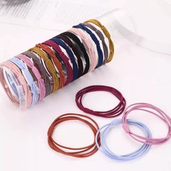 简约基础橡皮筋女扎头发圈高弹力头绳不伤发耐用四股发绳皮套头饰