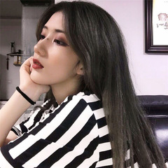 假髮女長發全頭套式氣質修臉中分黑色長直發lolita自然蓬鬆假髮套