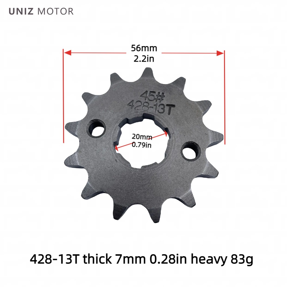 Manufacturer Wholesale Motorcycle Engine Small Gear Sprocket 420/428 Inner Hole 17-20 Motorcycle Parts