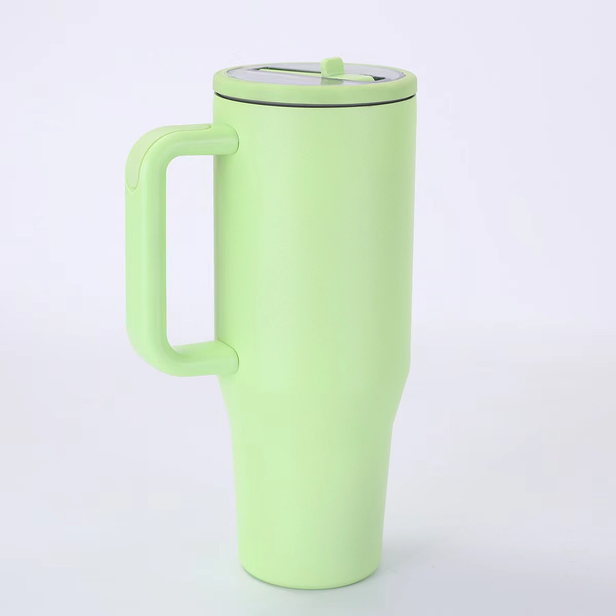 Taza termo de acero inoxidable Big Mac 304 de 40oz taza de automóvil de quinta generación con mango pajita de hielo portátil