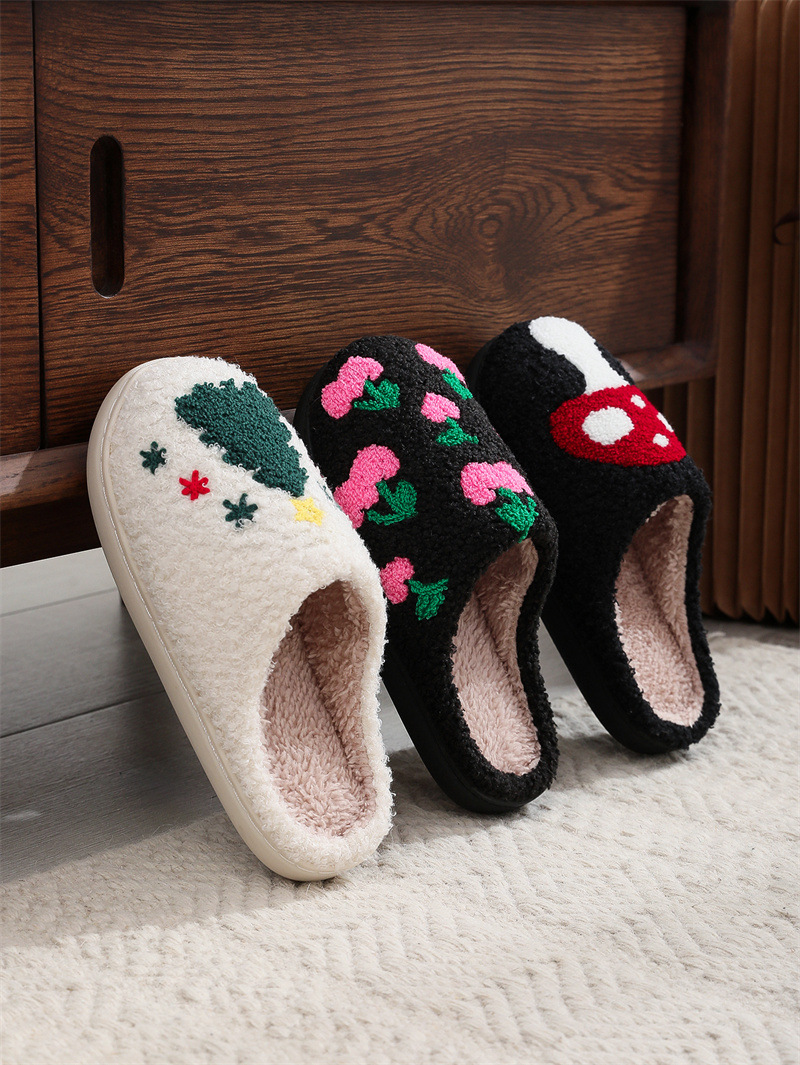 Woman Men Plush Open-Toe Closed-Toe Summer Indoor Lightweight Cushioned Non-Slip Machine Washable Slippers House Shoes_voghion.com