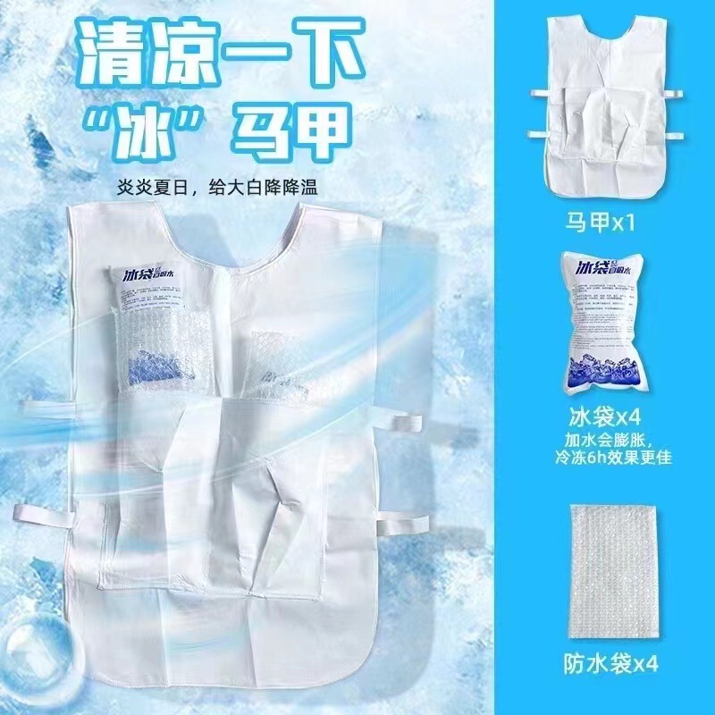 Cooling Vest with Ice Packs for Summer Heat Protection, Wholesale Cooling Vest, Isolation Protective Vest