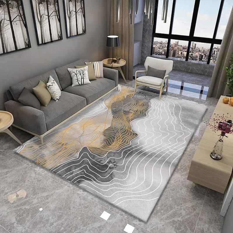 Alfombra de estilo europeo sala de estar simple moderna mesa de café americana dormitorio manta de cama completa manta de noche de estilo nórdico