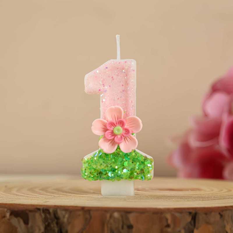 クロスボーダー Amazon Xiyin ホットセールアイテムクリエイティブフラワーデジタル誕生日キャンドル DIY 1 歳のケーキパーティーの装飾|undefined