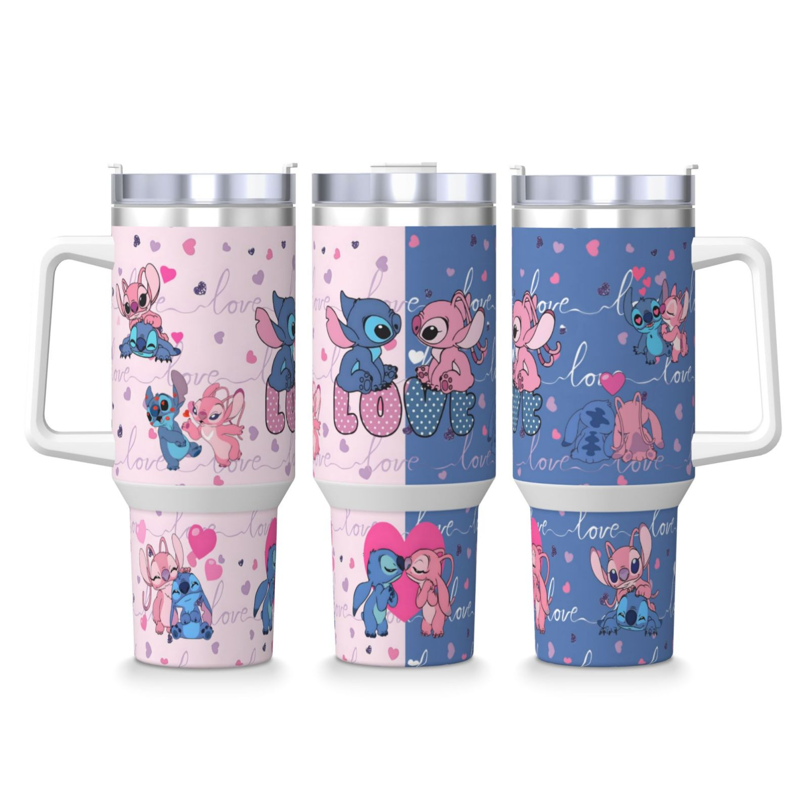 Transfronterizo Amazon 40oz Sanrio dibujos animados KT gato serie termo taza de hielo taza de café portátil con mango
