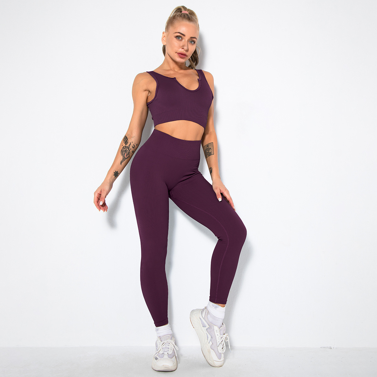 seamless sexy sports fitness set NSLX63092