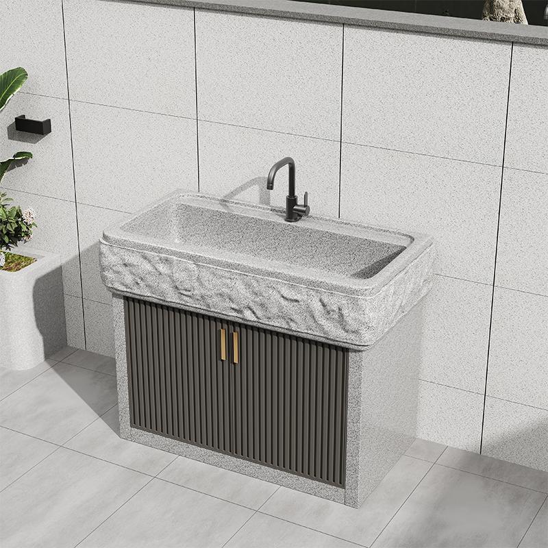 Outdoor Wash Basin, Outdoor Rough Stone Laundry Basin, Balcony Integrated Whole Stone Basin, Granite Wash Basin, Courtyard