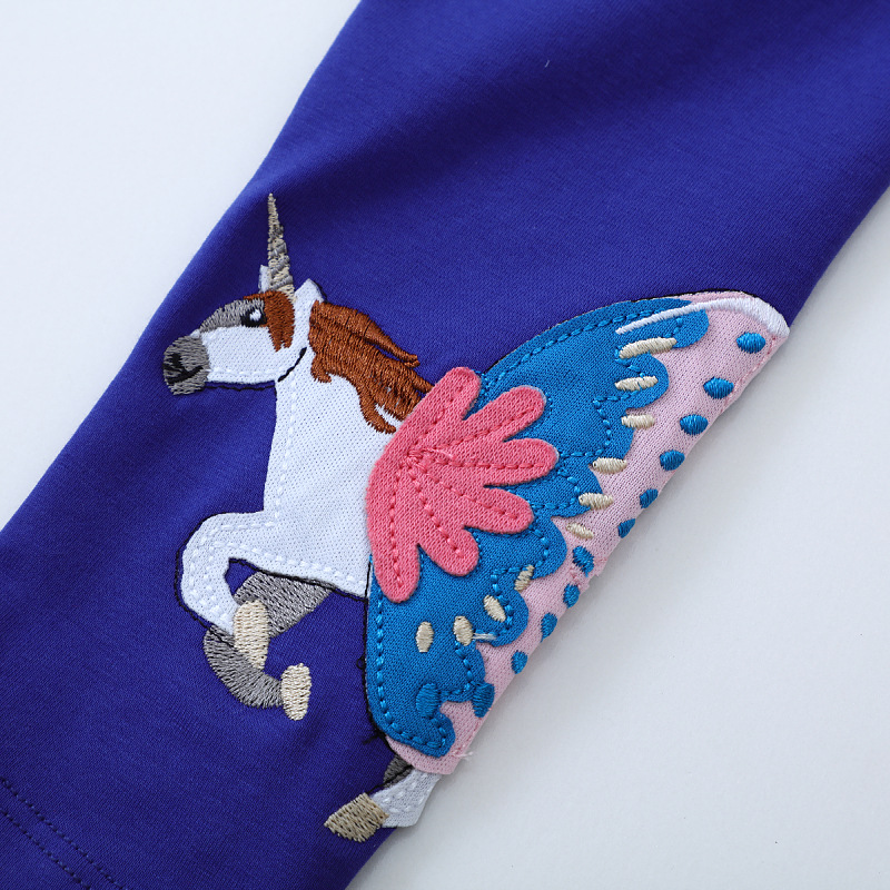 Girls Children's Pants Autumn European and American New Leggings Children's Cotton Outer Wear Anti-mosquito Pants Children's Pants for Hair