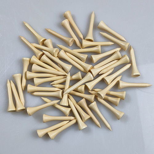 100pcs/pack golf wood TEE varnish wooden golf tee holder golf tee tee ladder
