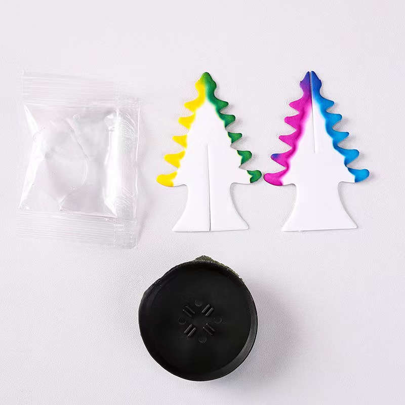Magic Christmas tree, paper tree blooms, grows snowflakes, magical watering, growth crystallization, colorful Christmas gifts