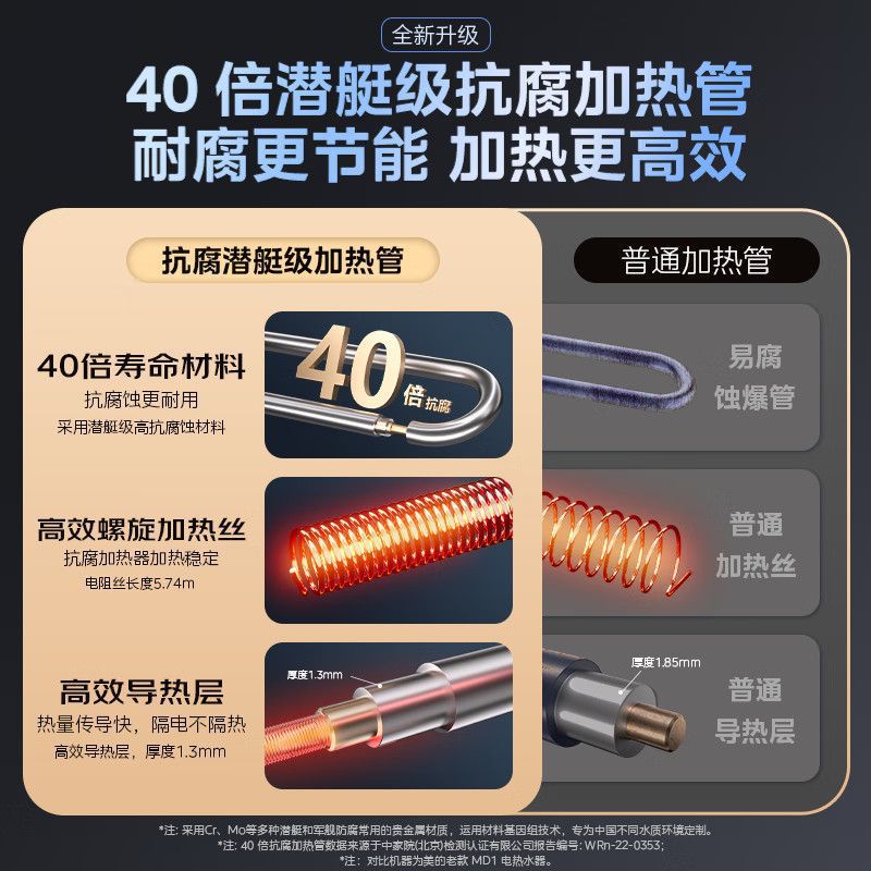 美的电热水器家用储水速热大水量50升60升80升能效卫生间洗澡