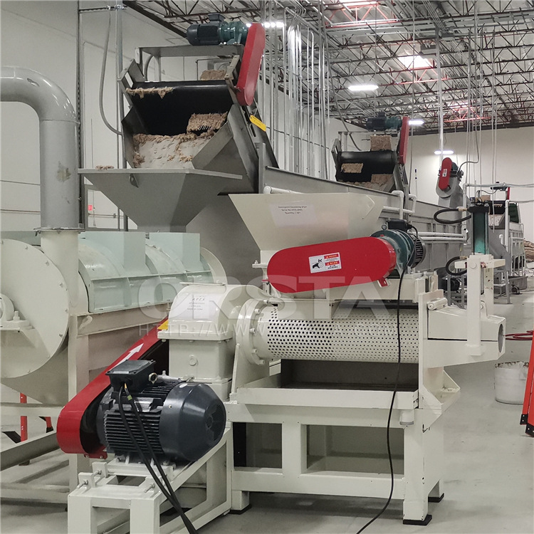 废旧黄色水泥袋回收利用清洗机，PP水泥袋废塑料破碎清洗机