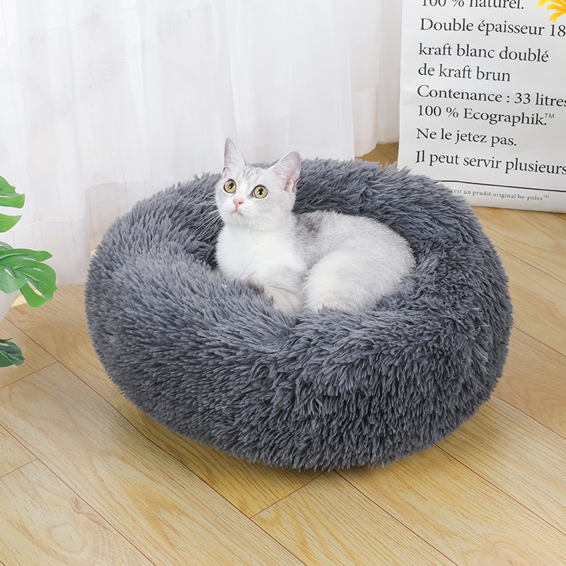 Transfronterizo nuevo gato y perro estera mascota dormir doble anillo fijo suave cómodo gato cama perro cama anti-desgarro nido de mascotas