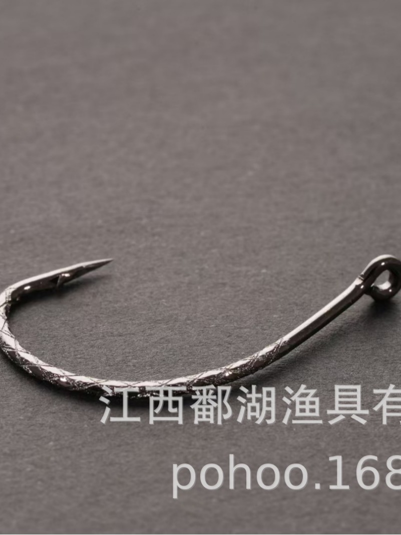 Gancho de pesca invertido de escala brillante Gancho de pez mandarín WACKY Gancho de diamante de escala de pescado de imitación Pohu Road Venta directa de fábrica de pesca de Asia Taiwán Gancho grande
