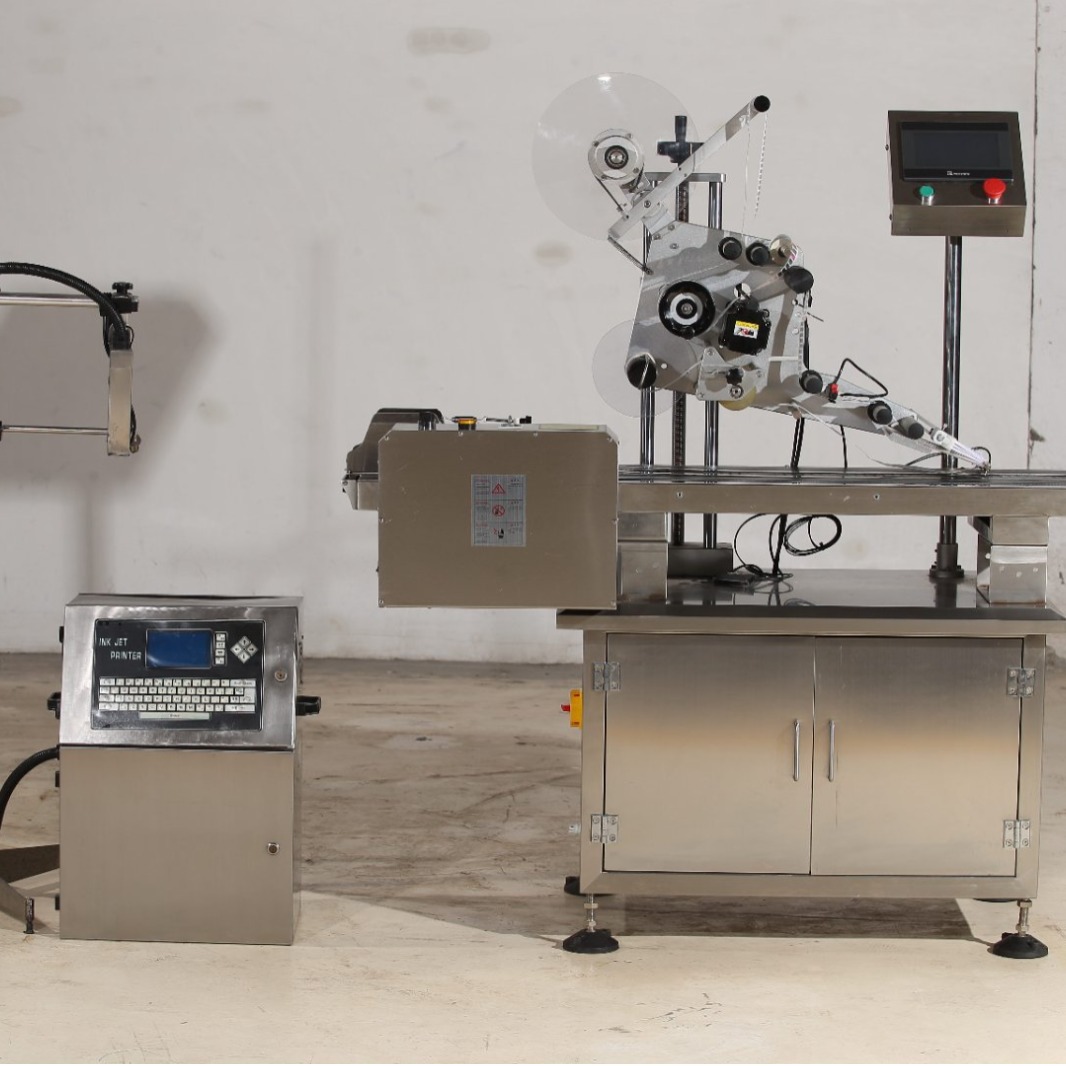 多功能分页贴标机RZ-F-340全自动纸卡 PE袋 食品袋 自动贴标机