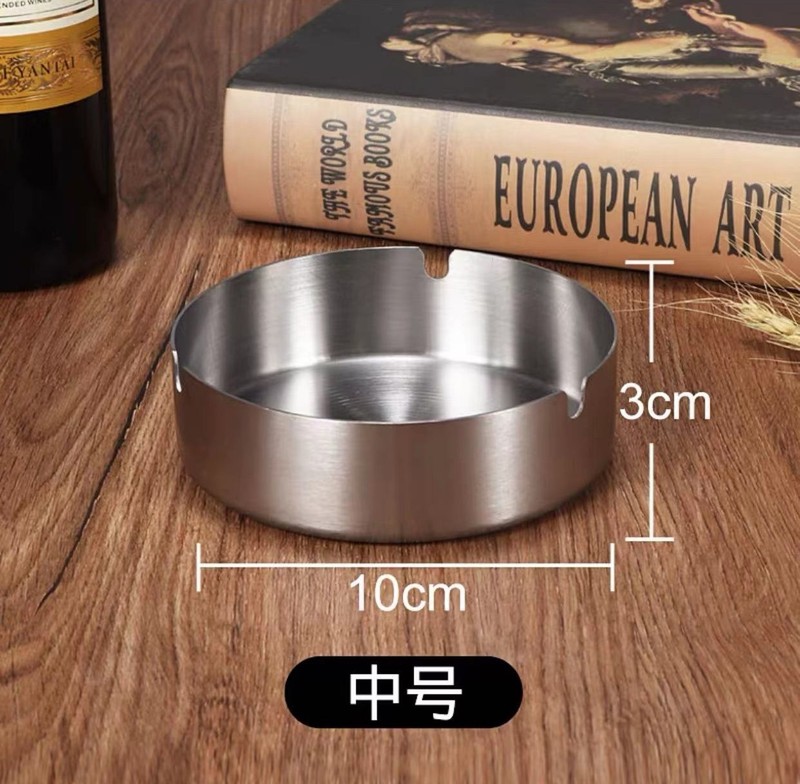 ホテルの家庭用ステンレス灰皿ネットカフェの家庭用リビングルームの金属防風大サイズの転倒防止の個性的な灰皿のアイデア|undefined