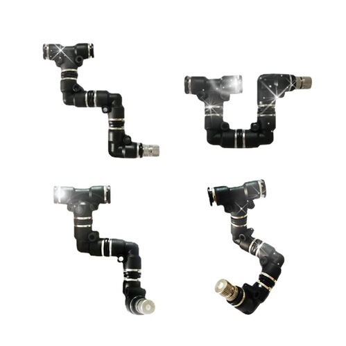 Cool black sprinkler head rainforest tank garden flower moss humidification spray head rainforest sprinkler head rainforest tank sprinkler head